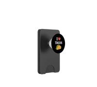 Taco de tacos pequeños de comida rápida simples i love Tacos PopSockets PopWallet para MagSafe