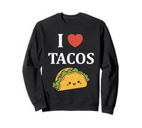 Taco de tacos pequeños de comida rápida simples i love Tacos Sudadera