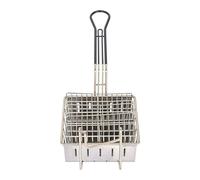 Taco Fryer Basket - 4 Shells Stainless Steel Tortilla Fried Mold, Silver Taco Fry Basket | For Party Restaurant Catering Home Kitchen Cooking Baking Family Dinner Outdoor Grilling