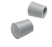 Taco goma - 25 mm, gris, ideal para andadores. Bolsa de 100 unidades, fabricado en material resistente para asegurar durabilidad y estabilidad.