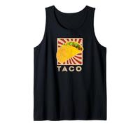 Taco Gráfico Hilarante y Divertido Fondo Japonés Camiseta sin Mangas