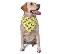 Taco Hamburger Hot Dog Pattern Spring Dog Bandanas Boy Bulk Cachorro Pañuelo Ajustable Suave Triángulo Baberos Accesorios para Perros Pequeños Medianos Grandes Gatos Blanco
