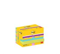 Taco Notas Post-It 622 Super Sticky 47,6X47,6 Colores Cosmic Pack De 12