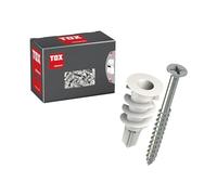 Taco para placas de yeso TOX Spiral 32 + S, con tornillo, para placas de una capa, sin taladrado previo, carga hasta 8 kg por punto, punta de taladro, 25 uds, 06819170