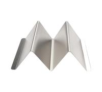 Taco-Ständer, Taco-Halter aus Edelstahl - Taco-Halter en forma de W aus Edelstahl - Platzsparender, rostfreier angemessenen Komfort und Ständer für das Abendessen, Taco- für Salat-Wraps und Burritos