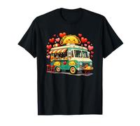 Taco Truck Love, Kawaii Taco Food Truck, Retro Valentine Camiseta