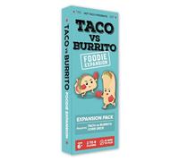 Taco vs Burrito Paquete de expansión Foodie Edition - Requiere Core Game para Jugar - Juego de Cartas Creado por un niño de 7 años familias