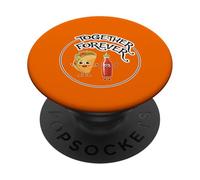 Taco y Salsa Picante Alitas picantes Amante de la Comida Picante Taco Martes PopSockets PopGrip Adhesivo