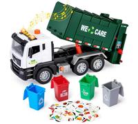 Tacobear Camion de Basura Grande, Juguete con Luces y Sonidos Función Vehiculos Regalo para Niños 3 4 5 6 7 8 años