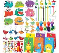 Tacobear Dinosaurios Relleno Piñatas de Cumpleaños Infantil Dinosaurios Juguetes Dino Cuaderno Bolígrafo Gel Bolsa Regalo Figuras Sellos Llaveros Pegatinas Dinosaurio Fiesta Cumpleaños Niños Niñas