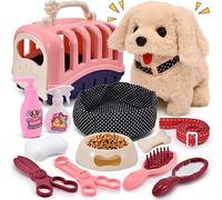 Tacobear Juguete Perro Electrónica Juguete Perro Interactivos Mascota para Niñas Perrito Ladra y Anda Educación Temprana Regalo de Cumpleaños para Niños