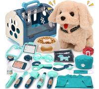 Tacobear Juguete Perro Electrónica Veterinario Juguete Perro Interactivos con Veterinario Disfraz Mascota para Niñas Perrito Juguete Ladra y Anda Juego de Roles Regalo de Cumpleaños para Niños