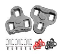 Tacobey Calas de Ciclismo Compatible con Look keo Pedales, Calas de Bicicleta con Tornillos, Negro 0° /Rojo 9° /Gris 4.5°