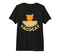 Tacocat Cat con Delicioso palíndromo de Taco Camiseta Premium