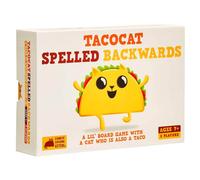 Tacocat deletreado al rev s por Exploding Kittens - 2 jugadores - Edades 7+ - 15 minutos de juego - Juego de mesa familiar inteligente - Juego de