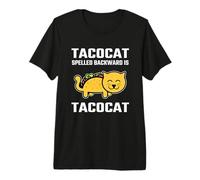 Tacocat deletreado al revés es Tacocat para Amor Gato y Taco Camiseta Premium
