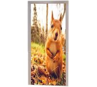 TACOKI Murales Para Puertas Ardilla, Pegatina Puerta Animales 3D Papel Pintado Autoadhesivo Mural Poster Puertas Pegatinas para Cocina Sala de Baño Decorativos 88x200 cm 2173n