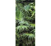 TACOKI Murales Para Puertas Estilo Jungla, Pegatina Puerta Plantas Tropicales 3D Papel Pintado Autoadhesivo Mural Poster Puertas Pegatinas para Cocina Sala de Baño Decorativos 85x200 cm 6645z