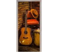 TACOKI Murales Para Puertas País Del Oeste, Pegatina Puerta País Del Oeste 3D Papel Pintado Autoadhesivo Mural Poster Puertas Pegatinas para Cocina Sala de Baño Decorativos 88x200 cm 9733z