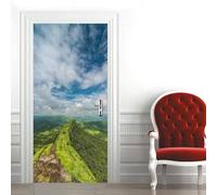 TACOKI Murales Para Puertas Paisaje, Pegatina Puerta Paisaje 3D Papel Pintado Autoadhesivo Mural Poster Puertas Pegatinas para Cocina Sala de Baño Decorativos 88x200 cm 9553z