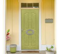 TACOKI Murales Para Puertas Puerta de Seguridad, Pegatina Puerta Verde 3D Papel Pintado Autoadhesivo Mural Poster Puertas Pegatinas para Cocina Sala de Baño Decorativos 88x200 cm 7735z