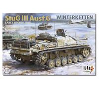 Tacom Blitz TKOB8010 1/35 - Pistola de asalto número 3 del ejército alemán tipo G, modelo temprano con modelo de plástico Winterketten, color moldeado