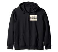 Tacoma Washington Vintage Horizonte Dibujo Sudadera con Capucha