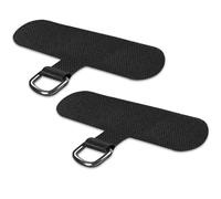 TACOMEGE Pestaña de correa de teléfono para iPhone, parche de cordón de teléfono celular, pieza de repuesto para todas las fundas completas de teléfono (negro)