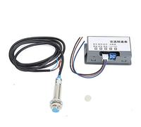 Tacómetro de 4 dígitos medidor de velocidad digital panel LED medición sensor proximidad efecto Hall alta precisión AC220V