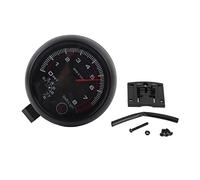 Tacómetro de coche 3,75 pulgadas, calibre tacómetro carreras negro, 0-8000 RPM, 12V, reemplazo Universal del medidor automóvil