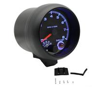 Tacómetro de coche de 12 V con luz de cambio ajustable para motores de 4, 6, 8 cilindros, tablero de instrumentos, carcasa de metales negros