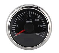 Tacómetro de RPM, Tacómetro para Automóvil Aluminio ABS 2 Pulgadas 3000 RPM Pantalla LCD Medidor de Tacómetro para Automóvil Motocicleta Maquinaria de Ingeniería Motor Fuera de