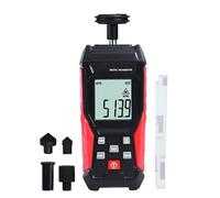 Tacómetro digital 2 en 1 sin contacto, sensor fotográfico láser de 3~99999RPM y contacto 3~19999RPM medidor RPM probador profesional de datos máximos y mínimos de mantenimiento, herramienta