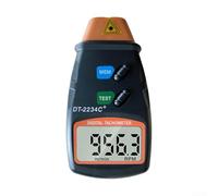 Tacómetro digital con pantalla LCD construido para una usabilidad duradera, mediciones precisas sin contacto RPM fáciles