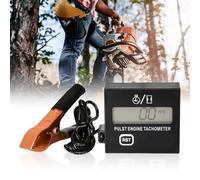 Tacómetro digital de 2 tiempos, tacómetro inductivo, tacómetro digital con contador de horas, tacómetro para motosierra para motocicleta, quitanieves, motocross, cortacésped, generador de motosierra