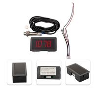 Tacómetro digital de 4 dígitos con sensor Hall y kit de imán, rango de medición de 10-9999 rpm, pantalla LED de 0.56 pulgadas para velocidad del motor