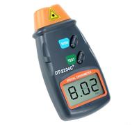 Tacómetro digital ergonómico sin contacto con pantalla LCD, medición precisa de RPM de 2 5 RPM a 99,999 rpm