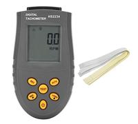 Tacómetro Digital HS2234 sin Contacto, Pantalla LED, Negro, Material ABS, Velocímetro con Retroiluminación