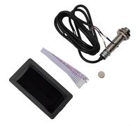 Tacómetro digital LED de 4 bits RPM medidor de velocidad con sensor de interruptor de proximidad Hall para motores DC8 de 24 V que miden velocidad de rotación de hasta 59999 RPM (azul)