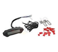 Tacómetro digital negro, DB EX-02, velocidad/estado kilómetros/cuentakilómetros diario/cuentahoras de funcionamiento, etc.