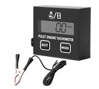 Tacómetro digital para motosierra, tacómetro para motosierra, tacómetro inductivo pequeño velocímetro de motor, resistente al agua, con contador de horas de funcionamiento para cortadora de césped