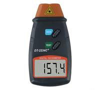 Tacómetro digital profesional DT2234 C+ para medición de velocidad sin contacto con pantalla LCD de 5 dígitos y amplio rango de 2,5 a 99999 RPM