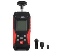 Tacómetro digital TA500B para uso industrial | Tacómetro con rango de 3-19999 RPM | Pantalla LED retroiluminada | Medidas m, m/min, ft/min | Negro/Rojo