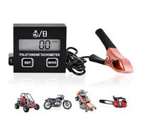 Tacómetro Digital: Tacómetro De Motor Digital De Gasolina, Cuentarrevoluciones Inductivas Con Contador De Horas, Tacómetro Inductivo Para Motosierras, Cortadoras De Césped Y Motocicletas