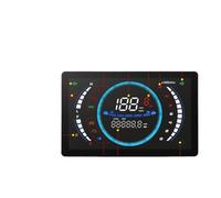 tacómetro Digital Tacómetro Digital Universal Ajustable con luz LED para Motocicleta, 12 V, RPM, Temperatura, Marcha 199 km/h, para EX5
