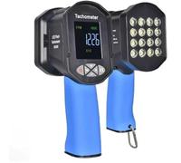 Tacómetro estroboscópico digital, estroboscópico sin contacto, mide 60-99999 FPM, alta precisión 0.001%, ideal para ventilador, motor de motor, pruebas de velocidad de neumáticos