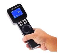 Tacómetro estroboscópico digital LED de mano, amplio rango 1-999999 RPM con pantalla LCD, frecuencia ajustable, 9 LED para engranajes, medición de neumáticos