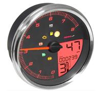 Tacometro koso hd-05 para harley-davidson-marco plateado para moto repuestos