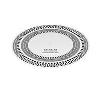 Tacómetro profesional para tocadiscos de vinilo LP, disco estroboscópico de calibración para precisión en velocidades de 33/45/78 RPM, con herramienta de alineación de cartuchos