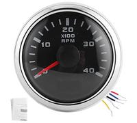 Tacómetro Rpm 52Mm Tacómetro, Tacómetro Digital de 52mm, Medidor de Pantalla LCD de 4K RPM, Odómetro Digital Resistente Al Agua para Coche, Yate, Motocicleta